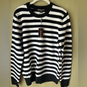 Michael Kors Black and White Knit Sweater